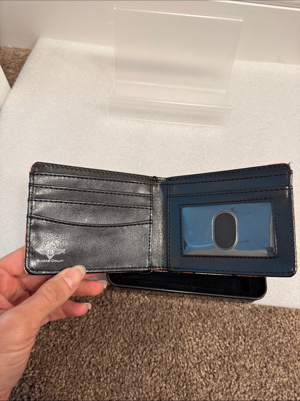 Buckle down Garfield men’s bifold wallet in tin - Picture 3 of 4